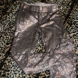 Gold sequins leggings